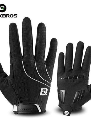 Велоперчатки Rockbros black велосипедные перчатки