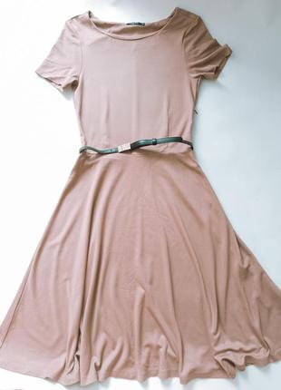 Платье женское трикотажное с поясом incity 44 размер