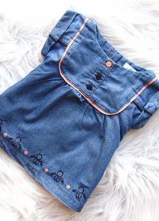 Стильная легкая джинсовая туника сарафан платье obaibi