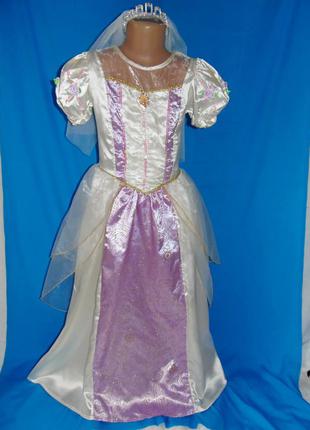 Свадебное платье рапунцель на 9-10 лет