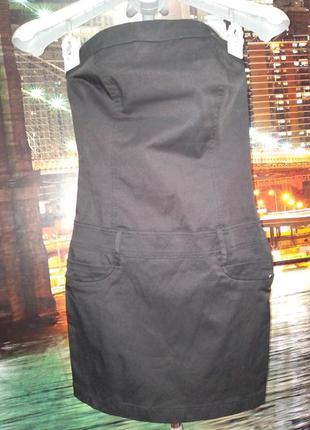 Маленькое чёрное  фирменное платье сарафан бандажное распродажа