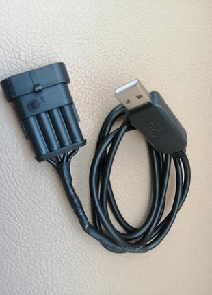 USB кабель ГБО KME YOTA універсальний STAG шнурок