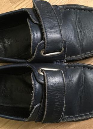 Туфли мокасины armani р-р.27, стелька 18 см кожа оригинал