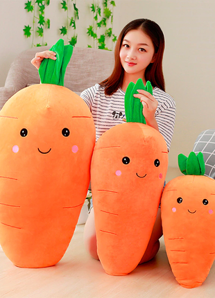 Мягкая игрушка морковка 55см/плюшевая морковка/мягкие игрушки