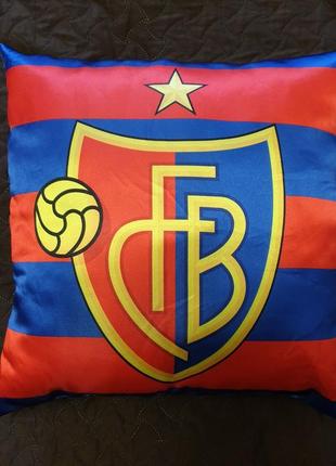Fcb, подушка декоративная, сувенирная.