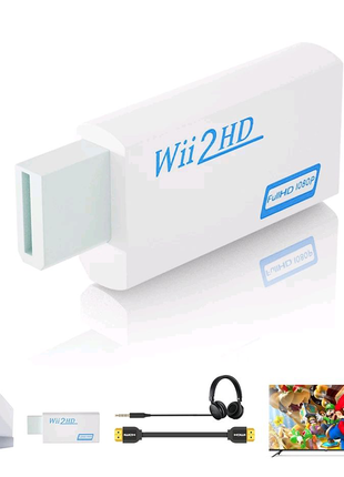 Wii к HDMI Адаптер с 3.5 мм Jack - Конвертер HDTV Монитор