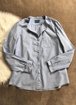 Женская шикарная хлопковая блуза рубашка marc o polo