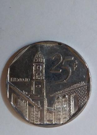 Куба 25 центов 2002 г.
