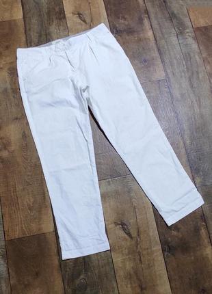 Штани штани білі жіночі m-l короткі літні демісезонні