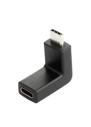 USB Type-C угловой адаптер конвертор 90° быстрая зарядка10 Гбит/с