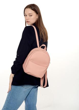 Брендовый вместительный городской розовый рюкзак для девушки, ...