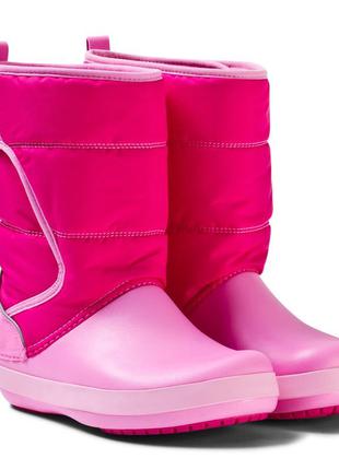 Дитячі чоботи crocs ladgepoint snow boots, 100% оригінал