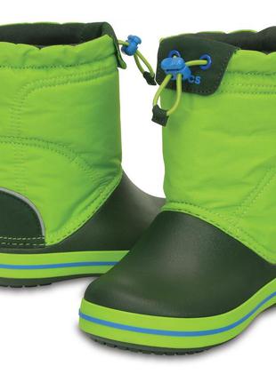 Дитячі чоботи crocs crocband lodgepoint snow boots, 100% оригінал