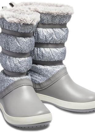 Детские зимние сапоги crocs crocband winter boot, 100% оригинал