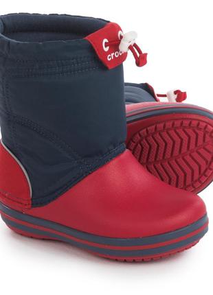 Дитячі чоботи crocs crocband lodgepoint snow boots, 100% оригінал