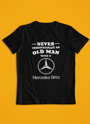 Мужская футболка черная мерседес, mercedes