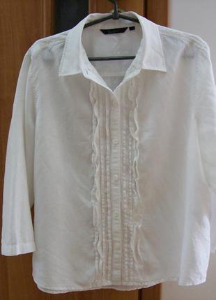 Біла блуза boden, льон, англія