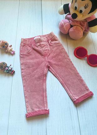 Розовые плотные штанишки для девочки