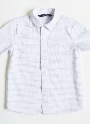 Летняя белая рубашка george на мальчика 2-3 года