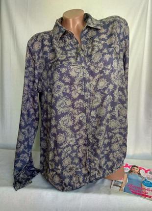 Красивая тоненькая блузка рубашка р. xl / 42 , от tom tailor