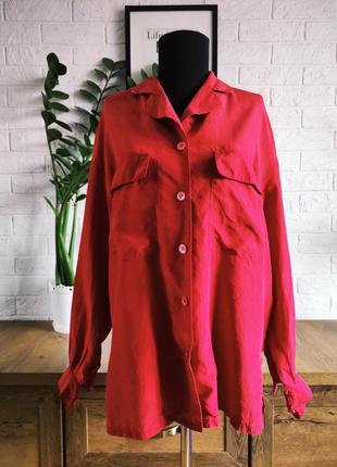 Рубашка блузка шелк, бордовый цвет monsoon,р.s,m,38