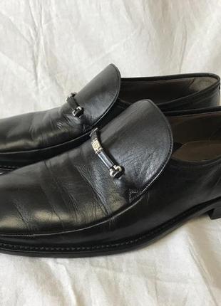 Классические кожаные туфли итальянского бренда aldo brue, р. 44