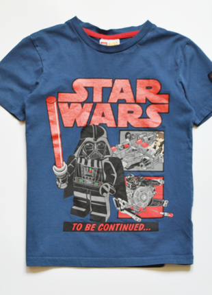 Серая футболка star wars на мальчика 5-6 лет