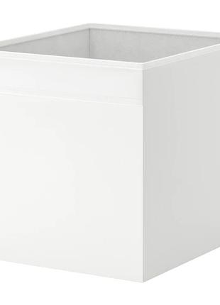 Коробка белая для хранения вещей IKEA 33x38x33 см ящик