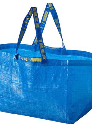 Большая прочная хозяйственная эко-сумка IKEA 55x37x35 см/71 л