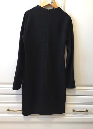 Черное платье зара с длинным рукавом от zara