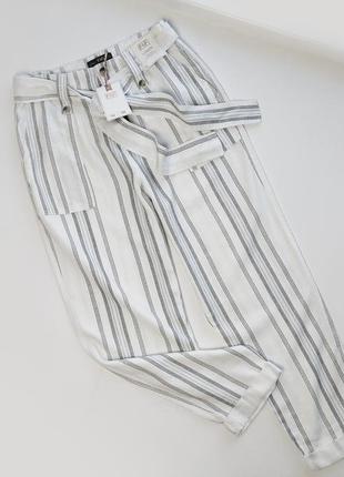 Легкі брюки льон з віскозою натуральна тканина штани