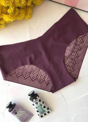 Трусики victoria’s secret pink оригинал, бордовые марсала трус...