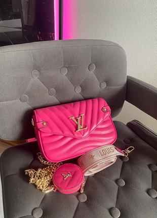 New wave multi-pochette pink сумка сумочка клатч