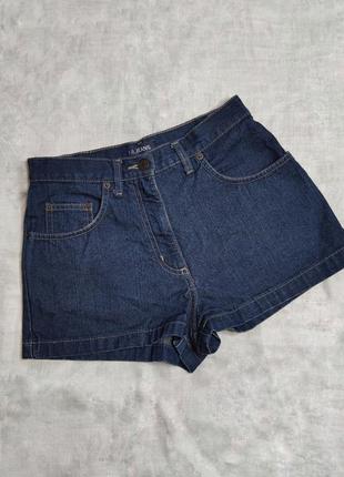 Класні джинсові шорти із завищеною талією