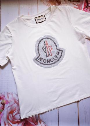 Женская брендовая футболка moncler