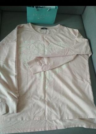 Женский свитшот кофта розовый f&f