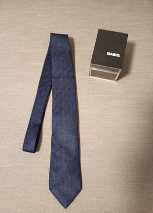 Краватка синій однотонний 100% шовк ted baker італія