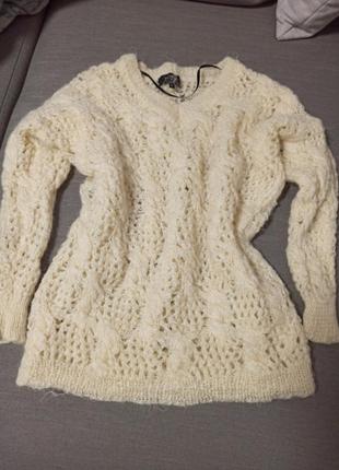 Свитер пуловер свитшот selected размер м 100% шерсть