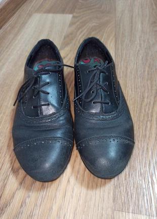 Туфли черные clarks кожаные оксфорды размер 37,5