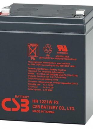 Аккумуляторная батарея AGM CSB HR1221WF2 12V 5Ah