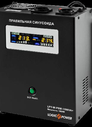 ДБЖ LogicPower LPY-W-PSW-1500VA+ (1050Вт) 10A/15A 24В з правил...