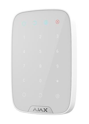 Беспроводная сенсорная клавиатура Ajax KeyPad белая