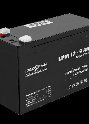 Акумулятор свинцево-кислотний LogicPower AGM LPM 12 - 9.0 AH