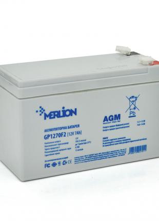 Акумуляторна батарея Merlion AGM GP1270F2 12V 7Ah