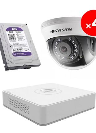 Комплект видеонаблюдения Hikvision Light-3-4