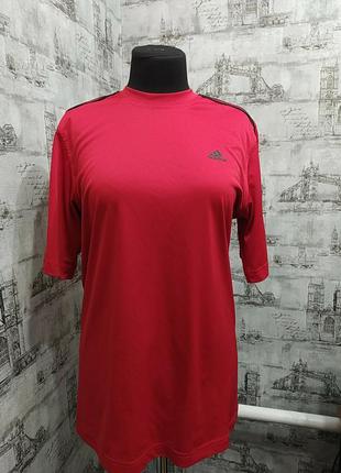 Красная футболка адидас футболка