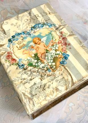 Шкатулка книга, декупаж