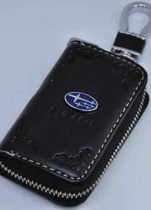 Ключница для авто Кожа KeyHolder SUBARU