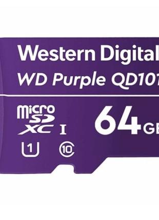 Карта памяти Western Digital MICRO SDXC QD101 64GB UHS-I WDD06...