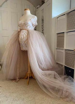 Самая необыкновенная юбка со шлейфом на платье